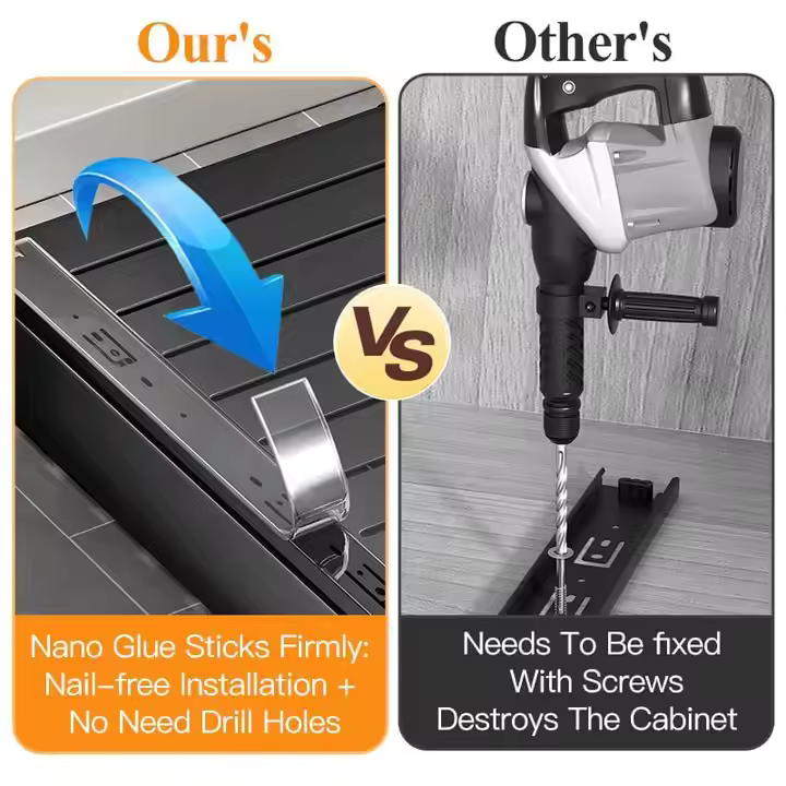 Adjustable Pull-Out Kitchen Drawer Organizer – Extendable 32–52cm