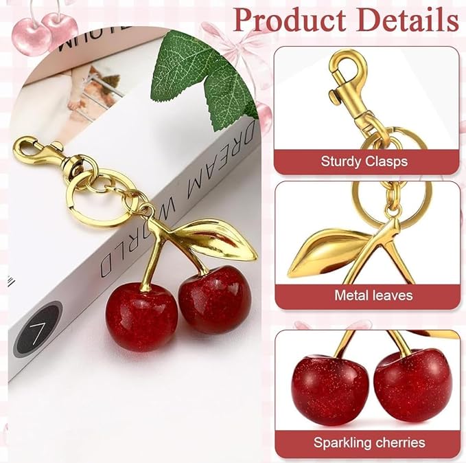 Cherry Bag Charm