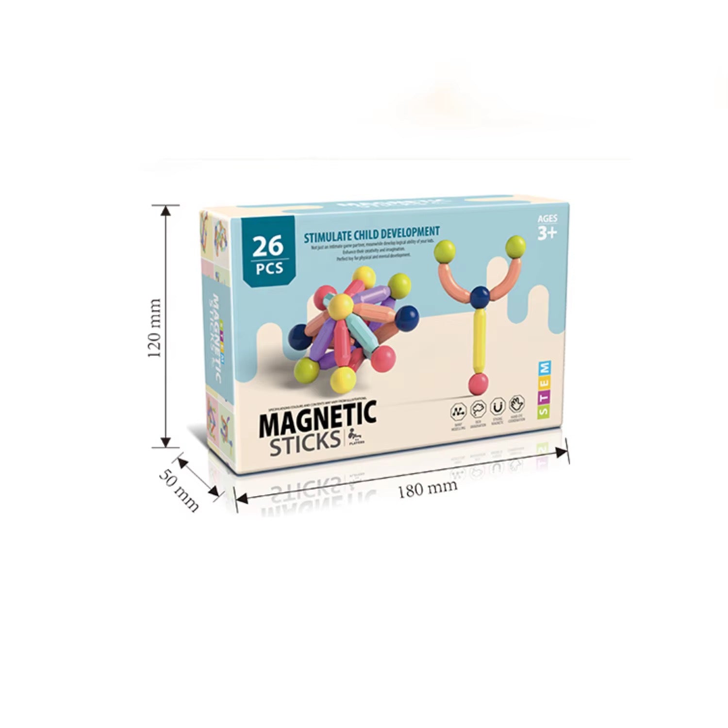 Magnetic Building Blocks (26 PCS)