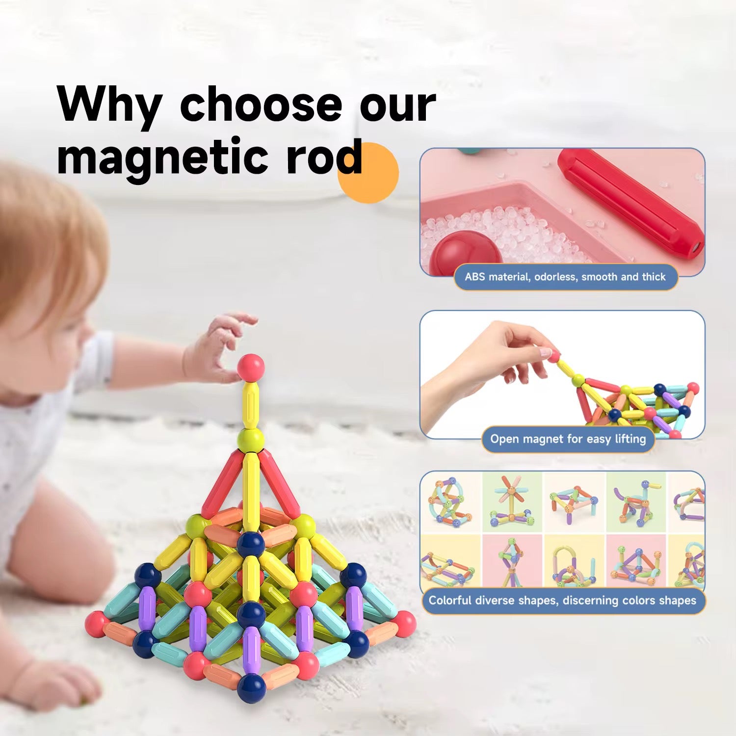 Magnetic Building Blocks (26 PCS)