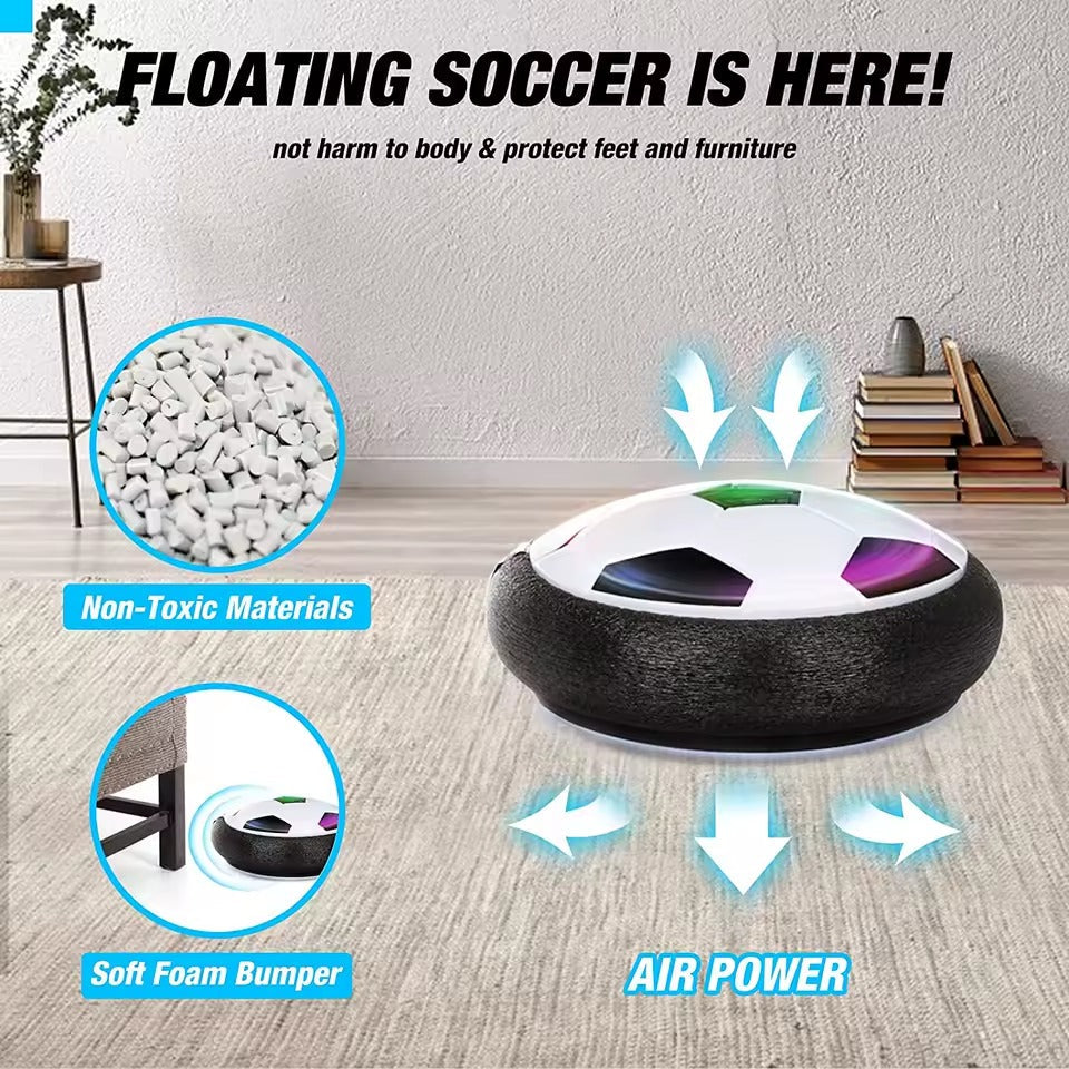 LED Hover Football lit up