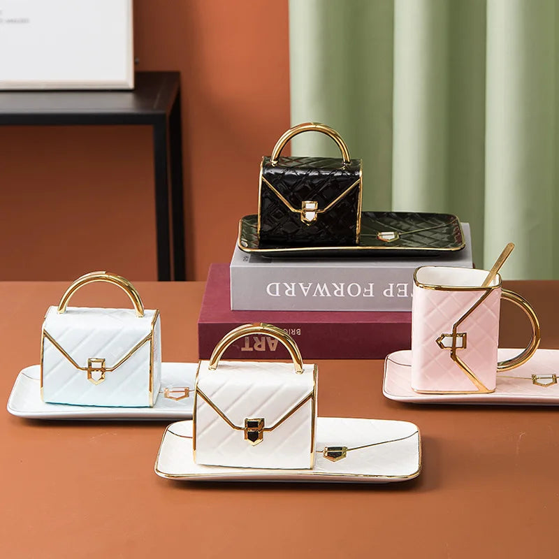 Bag Shaped Mug Set