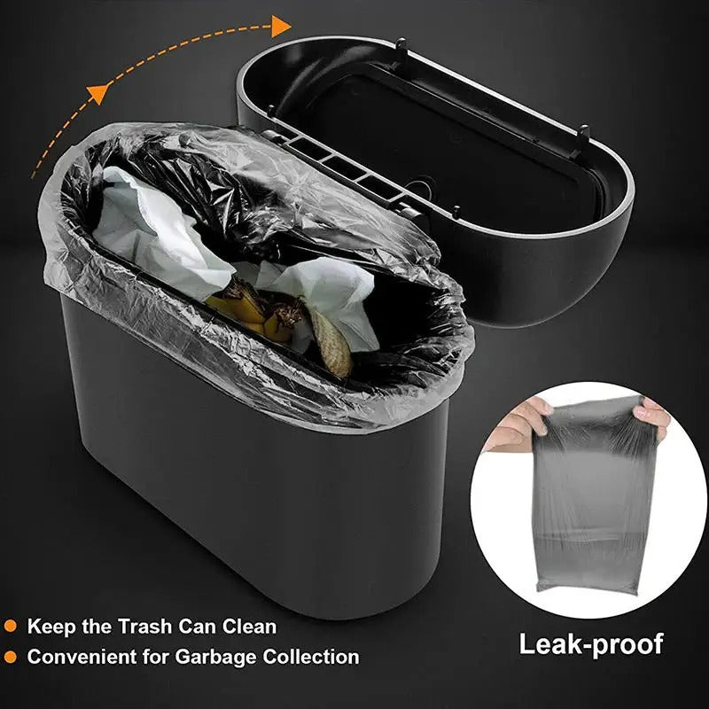 Push-In Car Trash Can size