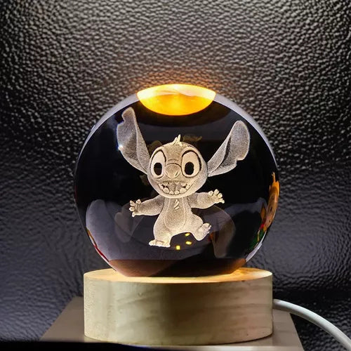 Stitch Crystal Lamp